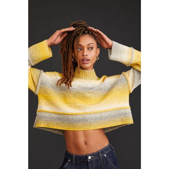 Anthropologie Pilcro Cropped Mock-Neck Sweater - New XL - Picture 5 of 9